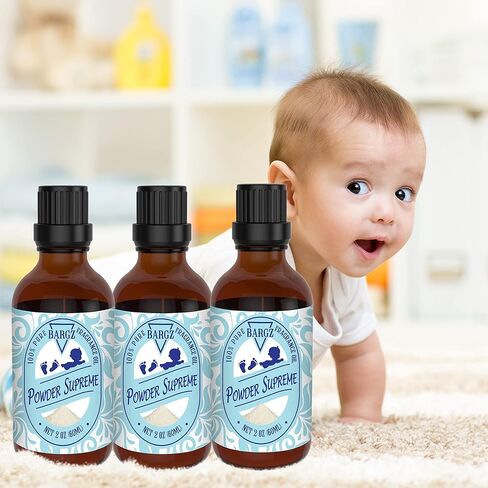 Bargz 2oz Powder Supreme Fragrance Perfume Oil Baby Scented [Soft Sweet Long-Lasting Scent], Baby Fresh Cologne for Men and Women in Kuwait