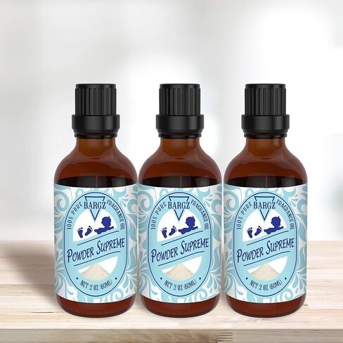 Bargz 2oz Powder Supreme Fragrance Perfume Oil Baby Scented [Soft Sweet Long-Lasting Scent], Baby Fresh Cologne for Men and Women in Kuwait