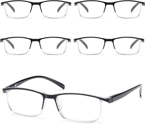 نظارات قراءة Viseng 5 قطع للرجال مضادة للضوء الأزرق للنساء تبقى رؤية مكبرة واضحة in Kuwait