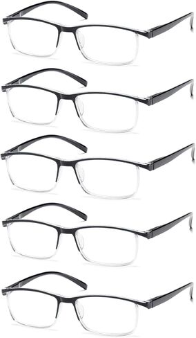 نظارات قراءة Viseng 5 قطع للرجال مضادة للضوء الأزرق للنساء تبقى رؤية مكبرة واضحة in Kuwait