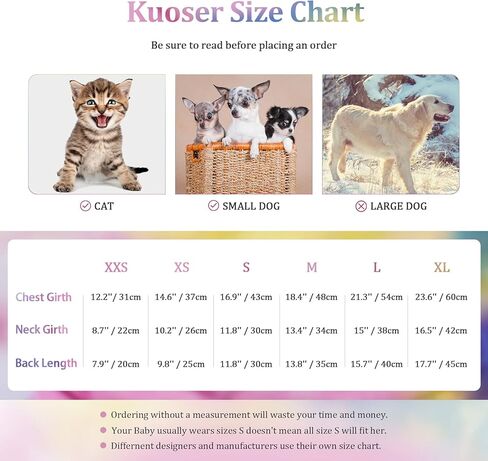 kuoser معطف الطقس البارد للكلاب، التعادل صبغ الياقة المدورة جرو بيجامة لينة القطن الحيوانات الأليفة الملابس الصوف هزلي القط نيسيس حللا، خفيفة الوزن أربعة أرجل السترة للكلاب المتوسطة الصغيرة مع طوق فروي in Kuwait