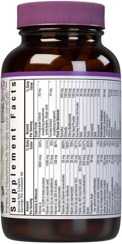تركيبة Bluebonnet Nutrition Super Earth MultiNutrient (مع الحديد)، للدعم الغذائي اليومي، خالية من الغلوتين، معتمدة من الشريعة اليهودية، خالية من منتجات الألبان، صديقة للنباتيين، 60 وجبة، أخضر، 180 قطعة in Saudi Arabia
