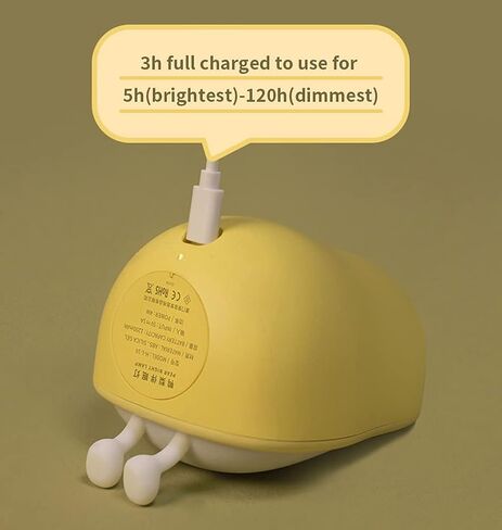 Cute Dinosaur Night Light, Brightness Adjustable Baby Bedside Night Lamp USB Recharging, Nursery Room Decor Kids Toddlers Night Light, Dinosaur Gifts for Birthday, Christmas, Green in Saudi Arabia