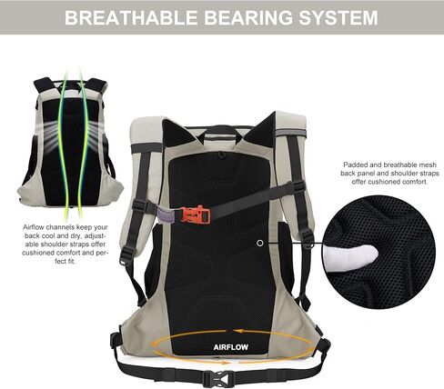 MOUNTAINTOP 35L Hiking Backpack, Lightweight Daypack with Rain Cover in Kuwait