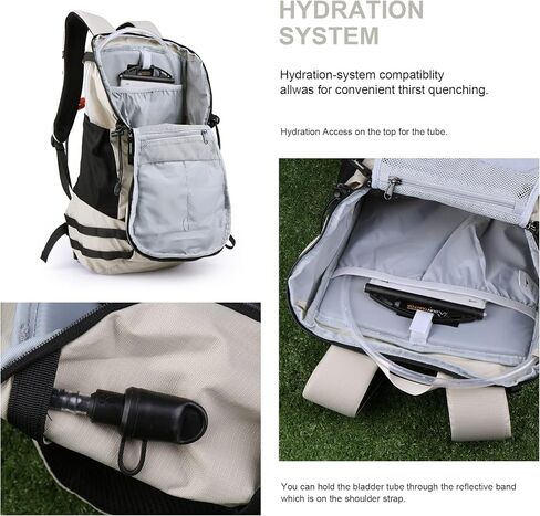 MOUNTAINTOP 35L Hiking Backpack, Lightweight Daypack with Rain Cover in Kuwait