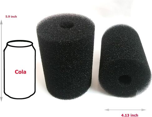 Qzbhct X-Large Foam Filter Sponges for Canister Filters Aquaclear 70/110 Filters Overflow Filter Box Intake Round Pre-Filter 5.91" x 4.13" in Kuwait