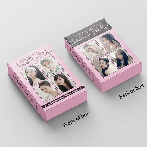 FOURBOM 55 قطعة AESPA Photocard aespa abulm بطاقات AESPA 2024 تحيات الموسم AESPA LOMO بطاقات KPOP Aespa Photocard هدية لمحبي ابنة Aespa ألبوم بطاقات Aespa Merch in Saudi Arabia