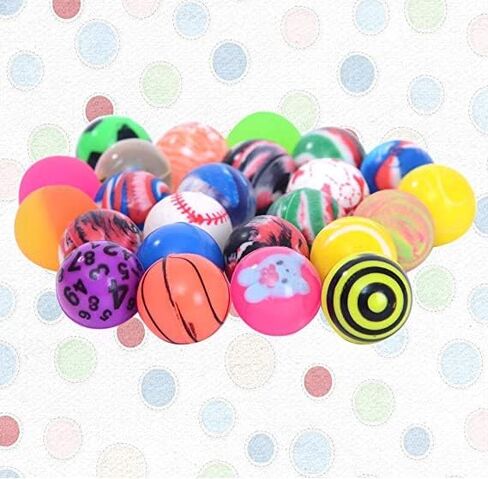 Chwang 20PCS 25mm Bouncy Balls Assorted Rubber Balls,Party Bag Filler,High Bouncing Balls for Kids (20pcs / 25mm) in Kuwait