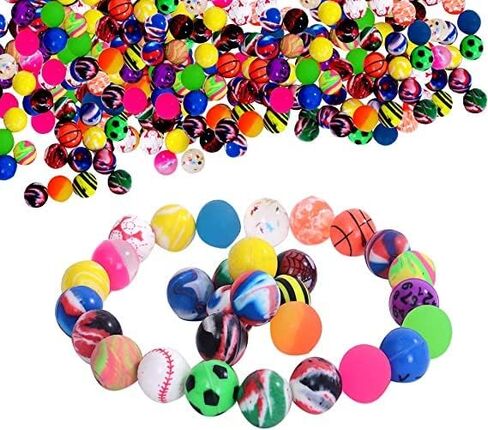 Chwang 20PCS 25mm Bouncy Balls Assorted Rubber Balls,Party Bag Filler,High Bouncing Balls for Kids (20pcs / 25mm) in Kuwait