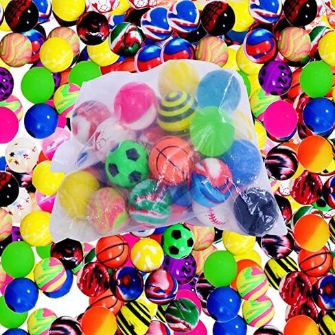 Chwang 20PCS 25mm Bouncy Balls Assorted Rubber Balls,Party Bag Filler,High Bouncing Balls for Kids (20pcs / 25mm) in Kuwait