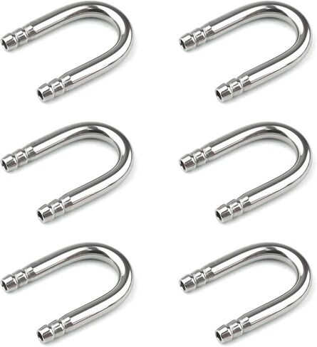 هامينلير 6 قطع من انبوب ستانلس ستيل على شكل حرف U موصل ثاني اكسيد الكربون لحوض السمك وانابيب الاكسجين in Kuwait