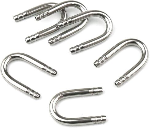 هامينلير 6 قطع من انبوب ستانلس ستيل على شكل حرف U موصل ثاني اكسيد الكربون لحوض السمك وانابيب الاكسجين in Kuwait