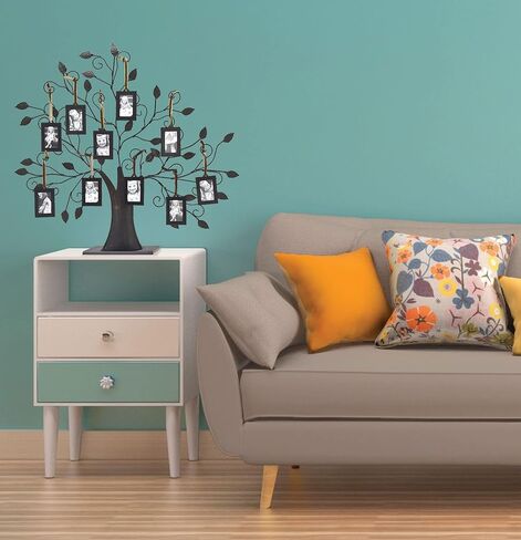 فيليب ويتني اطارات صور معدنية لشجرة العائلة مع 10 اطارات صور معلقة in Kuwait