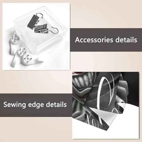 Xcphmy نسيج - سمايل الآن يبكي في وقت لاحق وجوه المهرج غرفة نوم بنات في سن المراهقة لطيف صغير نسيج كلية إيندي غرفة ديكور الحائط الجمالي 60 * 51 بوصة in Kuwait