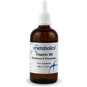 Metabolics B6 P5P Liquid | B6 Vitamins with No Added Ingredients (848mcg Per Serving) | Convenient 100ml Bottle (1333 Servings) | Essential Vitamin B Liquid in Kuwait