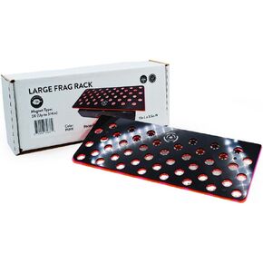 رف مغناطيسي كبير مخصص من PNW مزود بـ 44 فتحة مع قفل Frag | حامل سدادات أكريليك للشعاب المرجانية لحوض السمك (مغناطيس زجاجي 3/4 بوصة) in Kuwait