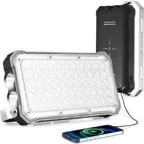 TOMSHOO LED فانوس للتخييم قابل لإعادة الشحن 5500LM، 20000 مللي أمبير في الساعة بنك طاقة محمول للشحن اللاسلكي ضوء التخييم مع 3 درجات حرارة اللون و5 أوضاع إضاءة لانقطاع الطاقة والطوارئ والمنزل والمشي لمسافات طويلة in Kuwait