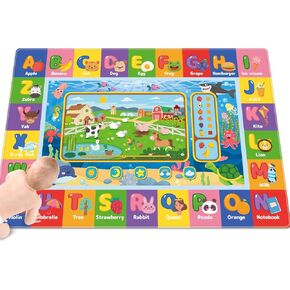 Baby Play Mat for Floor, Kids Playmat Baby Crawling Mat Educational Tummy Time Mat Soft ABC Play Mat for Toddlers Infants Kids Mat for Playroom Classroom (59 X 39.4 INCH, Style 1) in Kuwait