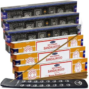 Dragons Blood Arabian Oudh Incense Sticks & Holder Bundle Variety Pack from House of Nag Champa Incense Sticks and Trumiri