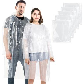 BFONS Rain Ponchos for Adults, Waterproof Ponchos Pack for Theme Parks, Outdoors Rain Coats for Women Men, Rain Jackets in Kuwait