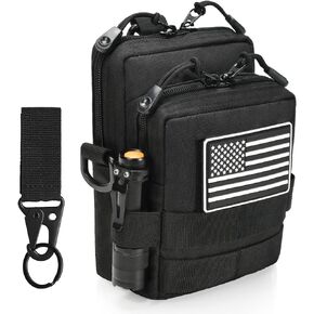 LAFAYI Tactical Molle Pouches with Extra Molle Key Ring Holder Gears - Tactical Compact Water-Resistant EDC Pouch,Tactical Accessories for Men in Kuwait