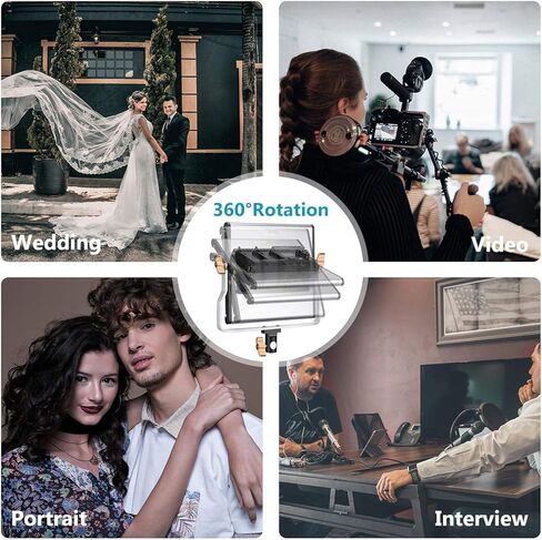 Neewer 2 حزم متقدمة 2.4G 480 LED مجموعة إضاءة التصوير الفوتوغرافي للفيديو، لوحة LED ثنائية اللون قابلة للتعتيم مع شاشة LCD، جهاز تحكم عن بعد لاسلكي 2.4G وحامل إضاءة لتصوير المنتجات الشخصية in Kuwait