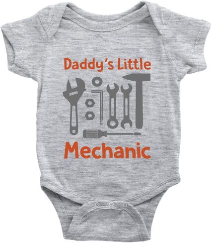 بدلة رومبير عضوية من Daddy's Little Mechanic للأطفال الأولاد والبنات لحديثي الولادة in Kuwait
