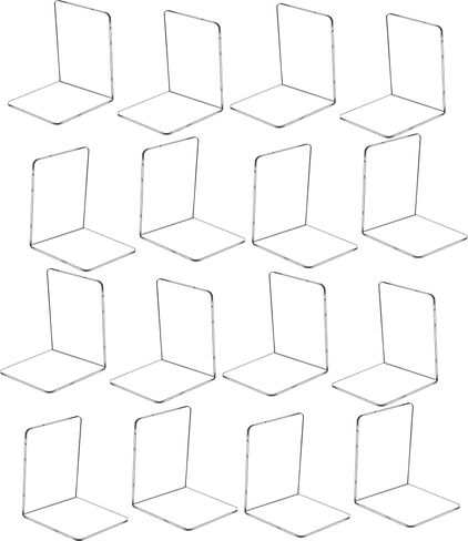 Lulonpon 16 قطعة من نهايات الكتب، نهايات الكتب الأكريليك، نهاية الكتب غير القابلة للانزلاق، نهايات الكتب الشفافة لمكتبة المدرسة ومنظم سطح المكتب، نهايات الكتب الأكريليك لرفوف الكتب in Kuwait