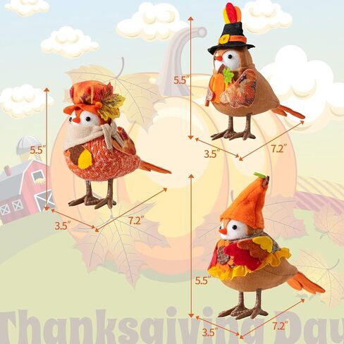 Elanket Valentine's Day Decorations Valentine's Day Birds 4 Packs Plush Ornaments Tiered Tray for Figurine Party Table Shelf Home Mantel Fireplace Decor in Saudi Arabia