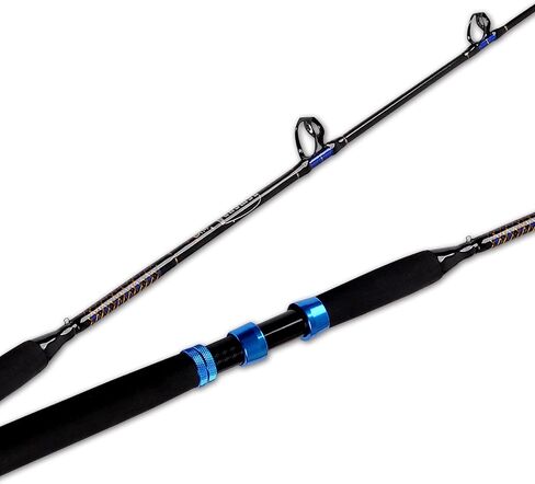 Fiblink 1-Piece Conventional Boat Rod Saltwater Offshore Graphite Spinning Fishing Rod(6-Feet, 30-50lb/50-80lb) in Saudi Arabia