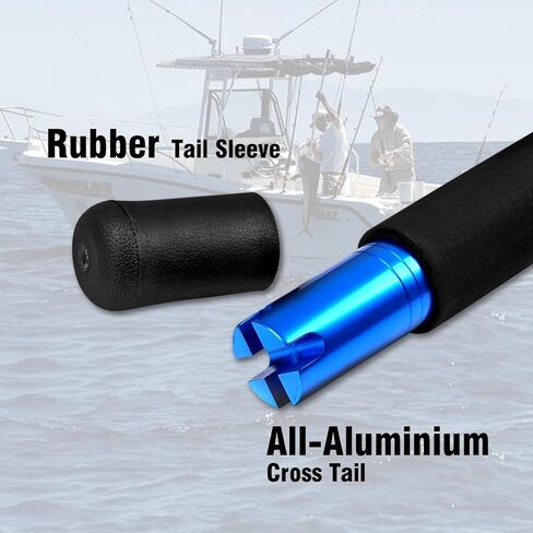 Fiblink 1-Piece Conventional Boat Rod Saltwater Offshore Graphite Spinning Fishing Rod(6-Feet, 30-50lb/50-80lb) in Saudi Arabia