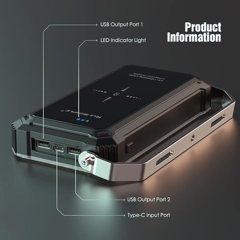 TOMSHOO LED فانوس للتخييم قابل لإعادة الشحن 5500LM، 20000 مللي أمبير في الساعة بنك طاقة محمول للشحن اللاسلكي ضوء التخييم مع 3 درجات حرارة اللون و5 أوضاع إضاءة لانقطاع الطاقة والطوارئ والمنزل والمشي لمسافات طويلة in Kuwait