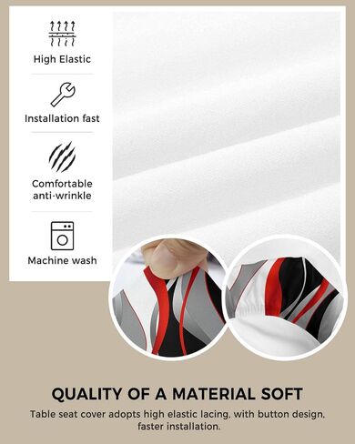 Black Snowman Christmas Seat Covers for Dining Room Chairs Set of 4, Xmas Tree Chair Slipcovers Protector, Winter Snowflake Stretch Chair Covers Removable Cushion Cover for Kitchen Office Decorations in Saudi Arabia