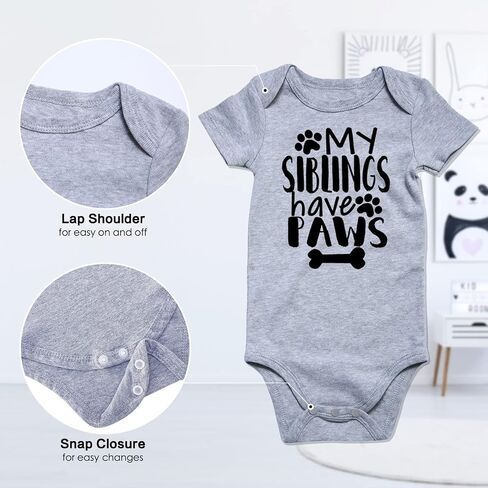 Funnycokid Baby Boys Girls Bodysuit Funny Newborn Romper Short Sleeve Infant Neutral Outfits 0-12 Months in Saudi Arabia