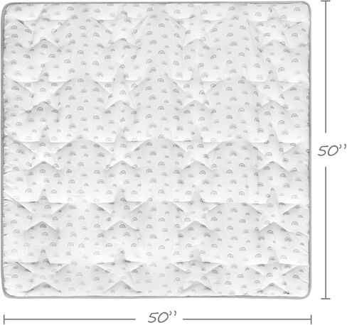 سجادة لعب الأطفال، 50 × 50 سجادة لعب لقفص اللعب، مناسبة لقفص لعب الأطفال TODALE وLIAMST، سجادة لعب أطفال محمولة، سجادة زحف للأطفال، سجادة أنشطة أرضية قابلة للطي غير قابلة للانزلاق in Kuwait