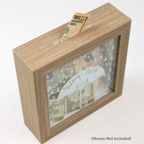 Lawrence Frames Rainy Day Fund Shadow Box, 8x8, Brown in Saudi Arabia