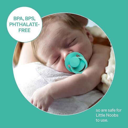 Symmetrical Pacifier, 4 Pacifiers, Pacifiers 0-6 Months, Newborn Pacifiers, Silicone Pacifiers, Pacifier 0-3 Months, Newborn Pacifiers 0-3 Months in Kuwait