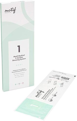 Motif Medical, Stage 3 Restore, Scar Care Dressing, C-Section Bandage System, Maternity Skin Care Accessories - 4 Dressings in Saudi Arabia