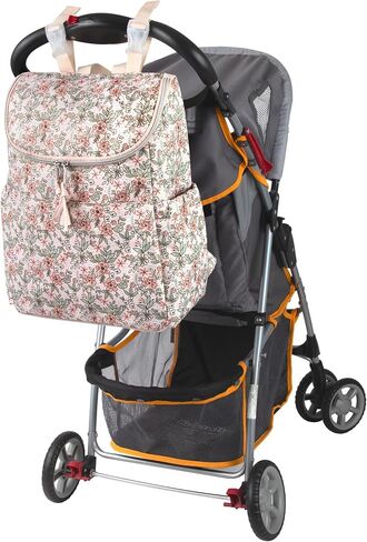 Multi-Function Floral Diaper Backpack and Travel Nappy Baby Bag with Changing Pad and Stroller Straps (Brown Bouquet) in Saudi Arabia