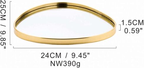 صواني العطور، صينية مرآة ذهبية، صينية تزيين للتزيين، منظم عطور على شكل قلب غير قابل للانزلاق للمجوهرات، الحمام، طاولة القهوة (صغير + كبير) in Kuwait