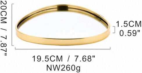 صواني العطور، صينية مرآة ذهبية، صينية تزيين للتزيين، منظم عطور على شكل قلب غير قابل للانزلاق للمجوهرات، الحمام، طاولة القهوة (صغير + كبير) in Kuwait