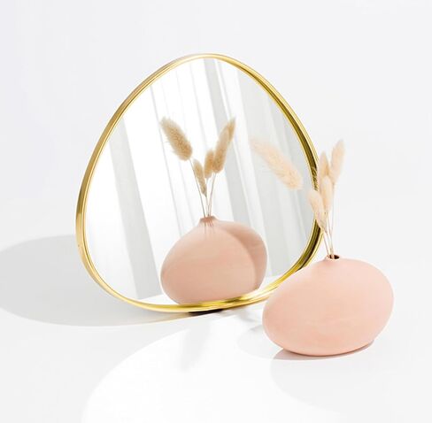 صواني العطور، صينية مرآة ذهبية، صينية تزيين للتزيين، منظم عطور على شكل قلب غير قابل للانزلاق للمجوهرات، الحمام، طاولة القهوة (صغير + كبير) in Kuwait