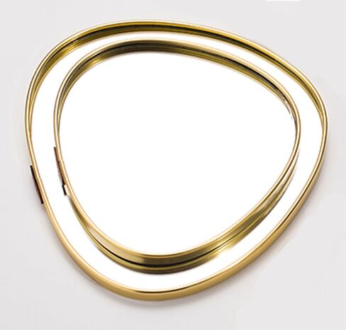 صواني العطور، صينية مرآة ذهبية، صينية تزيين للتزيين، منظم عطور على شكل قلب غير قابل للانزلاق للمجوهرات، الحمام، طاولة القهوة (صغير + كبير) in Kuwait