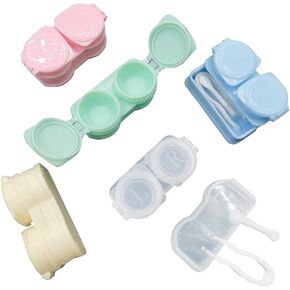 12 عبوة من حافظة هاتف بعدسات لاصقة بغطاء قلاب مع ملقاط وأدوات إزالة حاوية تخزين متنوعة بألوان ماكارون, ماكارون كولورز, 6*2.8*1.3CM, لا in Kuwait