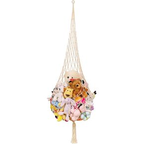 Stuffed Animal Storage Net or Hammock, Hanging Toy Hammock Net for Stuffed Animals Corner, Plushie Net for Bedroom Nursery Kids Room Toy Display in Kuwait