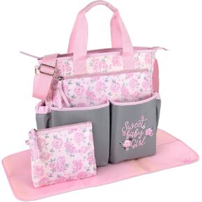 Crossbody Dinosaur Diaper Bag Tote with Changing Station for Baby Boy, 3 Piece Diaper Bag Set in Kuwait