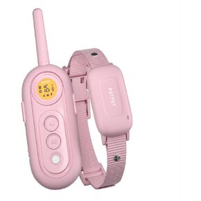 طوق تدريب الكلاب PATPET للكلاب المتوسطة - طوق صدمات للكلاب مع جهاز تحكم عن بعد، طوق صدمات للكلاب الصغيرة بوزن 20-30 رطل، قابل لإعادة الشحن IPX7 مقاوم للماء مع أوضاع صدمة اهتزاز الصفير in Kuwait