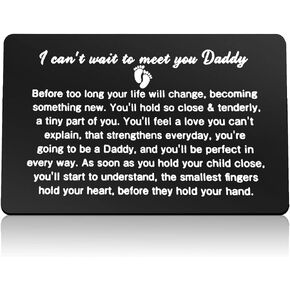 New Dad Gifts Metal Wallet Insert Card Daddy to Be Gifts Pregnancy Baby Announcement Gifts for Husband From Wife New Father to Be Gift First Time Dads Soon to Be Daddy Gifts Christmas Fathers Day Gift in Kuwait