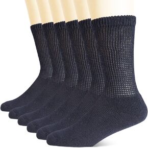 جوارب Athlemo الرجالية غير المربوطة الدافئة لمرضى السكري، جوارب شتوية حرارية دافئة ماصة للرطوبة مع نعل وسادة in Kuwait