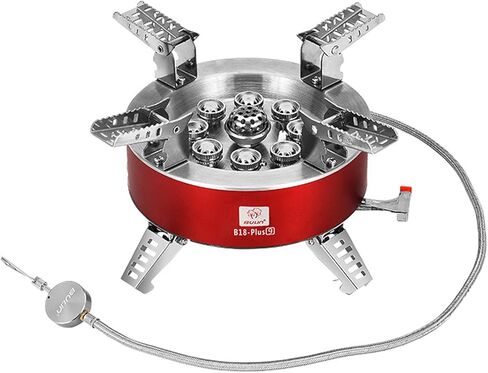BULIN AirOka B18 Puls 23800W Alloy Portable Picnic Camping Stove Windproof Design Gas Cooking Burner with Piezo Ignition and Carrying Case Foldable Stove for Outdoor BackpackingHikingPicnicCar in Kuwait